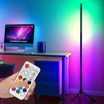 USB-Stromversorgung, 120 cm, stehende LED-Nachtlampe, dimmbare RGB-Stativ-Stehlampe mit Fernbedienung für Schlafzimmer, Wohnzimmer, Weihnachtsfeier, Dekoration