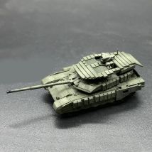 1PCS 1/144 T-90M 2023 Main Battle Tank Model with/no Protective ERA Top Miniature Armored Vehicle for DIY Enthusiast Gift-giving
