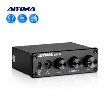 AIYIMA Audio A2 Mini Stereo USB Gaming DAC Decoder Headphone Amplifier Converter Adapter for Desktop Powered Active Speaker