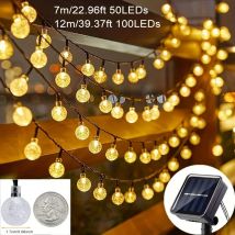 LED-Lichterkette LED Solar Bubble Ball warmweiße Lichterkette wasserdichte Outdoor-Garten Hochzeits feier Weihnachts dekoration