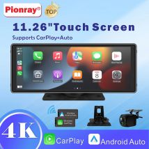 Pionray 11 pollici Android Auto Carplay portatile universale per schermo per auto Autoradio WIFI Video Schermo Carplay wireless per Apple