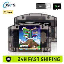 EVERGENESIS SC64 cartucho de juego N64 de código abierto 800 en 1 para tarjeta de juego Nintendo 64 compatible con tarjeta de 16GB gratuita 64DD