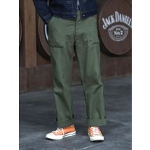 Bronson 1947 Model 838A OD7 Fatigue Utility Pants Men HBT OG-107 Baker Trousers