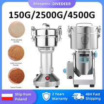 DIVEDEER 220V Grano Spezie Macinacaffè 150/800/2500/4500G Per Uso Domestico Universale Smerigliatrice Per Cereali Trituratore di Materiale Medicinale