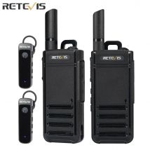 2pcs Bluetooth Walkie Talkie retevis rb639p Mini tragbare Walkie-Talkie pmr446 profession elle Funkgeräte mit drahtlosem Headset