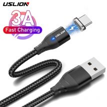 USLION 1/2M Kabel magnetyczny USB C do szybkiego ładowania typu C Przewód do Xiaomi 13 Magnes USB C