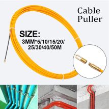 3mm 10-50M estrattore per cavi Fish Tape Reel Puller in fibra di vetro tubo metallico per pareti metalliche per telecomunicazioni strumento per condotti per cavi elettrici