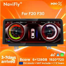 Navifly 128GB ROM autoradio per BMW serie 1/2 F20 F21 F23 3/4 serie F30 F31 F32 F33 F34 F36 CarPlay Android 14 navigazione automatica