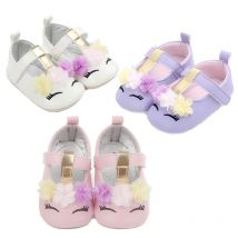 Neue Kleinkind Baby Mädchen Einhorn Schuhe PU Leder Schuhe Weiche Sohle Krippe Schuhe Frühling Herbst Erste wanderer 0-18 monate