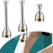 360 °   Prolunga per rubinetto Ugello pieghevole per risparmio idrico Filtro Rubinetto per acqua da cucina Lavello da cucina Rubinetto flessibile Attacco per testa di spruzzo