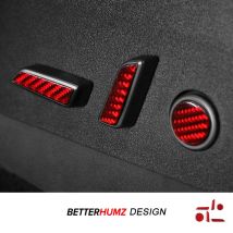 Für Tesla Modell 3 Modell Y 2019-2023 Carbon Faser Sitz Einstellung Tasten Trim Schützen Aufkleber Auto Innen Tuning zubehör