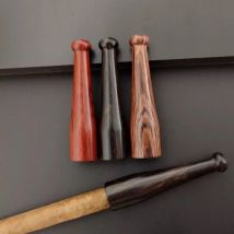 1CM Solid Wood Cigar Mouthpiece Round Wooden Tip Portable Sandalwood Smoking Accessory