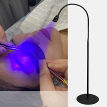 UV-UV-Licht, LED, UV-Kleber, Aushärtungslicht, Schönheit, Wimpern, Maniküre, falsche Wimpern, Pfropfen, Fußschritt, Schalter, Stehlampe