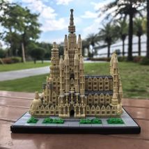 Set di edifici della Basilica della Sacra Casa, Kit modello di blocchi di edifici modulari di architettura del negozio di appartamenti di città, regalo 854 pezzi