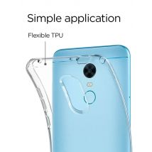 Transparent 360 Shockproof Silicone Cases for Xiaomi Redmi 5/5 Plus Phone Back Cover Soft TPU Clear Bags Redmi5 5Plus Redmi5Plus