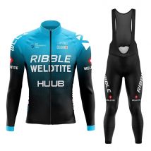 HUUB Team Herbst Radfahren Jersey Set Fahrrad Sportwear MTB Maillot Ropa Ciclismo Rennrad Uniform Langarm Bicicleta Kleidung