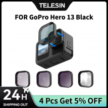 TELESIN CPL ND8 ND16 ND32 ND64 Filter-Set für Gopro Hero 13, schwarzes Zubehör, CPL ND Objektivfilter, Go Pro-Zubehör