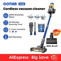 COTIAR V22 650W 55000PA Potenza di Aspirazione Cordless Aspirapolvere Tenuto In Mano Elettrodomestico Aspirapolvere Portatile Batteria Rimovibile