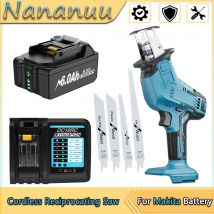 Akku-Säbelsäge, einstellbare Geschwindigkeit, Kettensäge, Holz, Metall, PVC, Rohrschneiden, Bandsäge, Elektrowerkzeug für Makita 18 V Akku