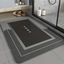 1pc 40*60cm Tappetino super assorbente per bagno antiscivolo, morbido ad asciugatura rapida, tappeto doccia vasca zerbino esterno