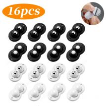 16/8/4 pezzi ruote girevoli autoadesive nylon in acciaio inossidabile rotazione a 360 gradi pasta ruote girevoli puleggia appiccicosa per mobili