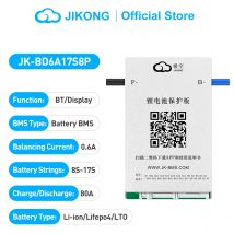 Jikong JK-BD6A17S8P smart bms 8s-17s 80a li-ion lifepo4 lto bms 18650 batterien batterie smart active bms