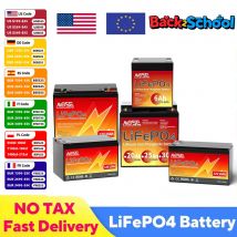 Batteria al litio 12V LiFePO4 BMS integrato 6Ah 10Ah 12Ah 20Ah 25Ah 30Ah Ferro fosfato Ricaricabile Serie a ciclo profondo Parallelo