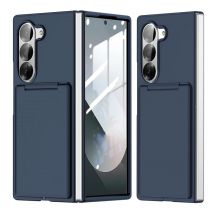 Für Samsung Z Fold 6 Fold 5 Wallet Case mit Kartensteckplatzhalter Kickstand Cover für Galaxy Z Fold 5 6 Hartplastik stoßfeste Hülle