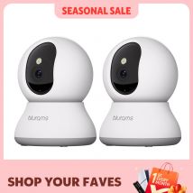 Telecamera di sicurezza interna Blurams da 2 pezzi 2K, telecamera di sicurezza domestica per cani/anziani, telecamera di sicurezza con aggiornamento chiamate one-touch A31S-2pc