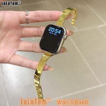Luxuriöses, schmales Armband für Apple Iwatch Serie 11, 10, 9, 8, 7, 6, 5, 4, 3 SE Ultra-Uhrenarmband 38 40 41 42 44 45 46 49 mm Damen-Metallarmband