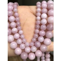 Natural Stone Kunzite Purple Spodumene Beads Round Loose Spacer Beads For Jewelry Making Diy Elegant Bracelet Necklace Earring