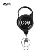 Booms Fishing RG1 Retractable Badge Holder Carabiner Lanyard Key Rope Chain Reel Badge Holder Fishing Tackle Boxes Accessorie