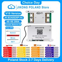 JIKONG V19 JK BMS B2A8S20P-HC 4S-8S BT RS485 HEAT CAN 2A Corrente 12V-36V 200A Bilanciamento attivo BMS per batteria agli ioni di litio Lifepo4 Lto