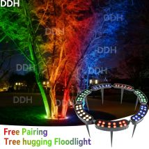 Tree Hugging LED Outdoor Lawn Light Projection Light RED/Blue/Warm Color IP65 Waterproof Lamp For Garden Campus Park Sportlight