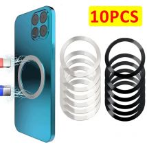 10 pezzi per anello piastra magnetica Magsafe adesivi universali supporto caricatore wireless foglio piastra metallica per iPhone Samsung Xiaomi