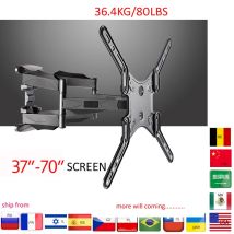 M5 P5 37"-70"42"50" 66" 6 Arm VESA 400X400 200X200 Rückzug Full Motion LCD TV Halterung Wand bewegliche Arm Halterung TV Lift Mechanismus