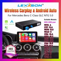 CarPlay inalámbrico para Mercedes Benz 5,0 A CLA GLA W176 Clase C W205 GLC 2015-2018 con Android Auto juego de coche inalámbrico
