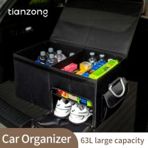 Auto-Aufbewahrungsbox mit großer Kapazität, Kofferraum-Organizer, umweltfreundlich, super langlebig, zusammenklappbar, für Fracht, Aufbewahrungswerkzeug, Auto-LKW-Kofferraumbox