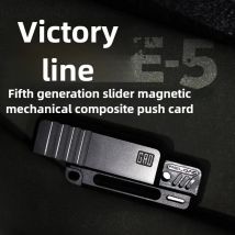 Gewehr der 5. Generation, mechanisch, magnetisch, EDC, Fingerspitze, Metall, Push-Karten, Dekompression, Desktop-Spielzeug, Geschenk