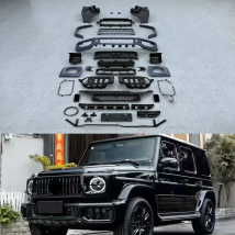 Bodykit für Mercedes Benz G-Klasse G450D G500 G55 W465 2025, Upgrade auf G63-Stil, Frontstoßstangengrill, Rad, Augenbrauenumrandung