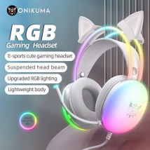 ONIKUMA Detachable cat ears headset accessories with headphones use headphones cat ears accessories