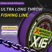 16-strängige PE-Schnur, geeignet für Salzwasserangeln, Süßwasserangeln und Eisfischen, die beste Wahl für Festivalgeschenke.