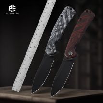 Pesce petrificato PFE14 Coltello pieghevole Coltello da tasca G10 Manico Lama in acciaio Tattico militare Taglio esterno Sopravvivenza Utensili manuali EDC