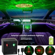 Mini luce da discoteca ricaricabile DJ R&G Laser 64 modelli Proiettore Party Dance Bar Camera da letto Decorazione natalizia Lampada da palco Y13N7