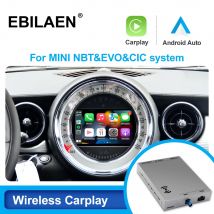 Caja de módulo automático Android Carplay inalámbrico para MINI Cooper, R56, R57, F55, F56, F57, F54, R55, Countryman, F60, R60, Peaceman, R61, Mirror Link