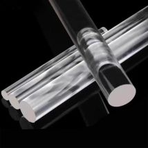 Clear Acrylic Rod Solid Round Bar 2mm 3mm 4mm 5mm 6mm 8mm 10mm 12mm 15mm 18mm 20mm 25mm 30mm 35mm 40mm 45mm 50mm 60mm 70mm 100mm