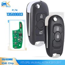 Keyecu p/n: 13588683 315mhz 433mhz fob flip fernbedienung schlüssel ncf2951ett hitag 2 id46 für opel vauxhall astra k