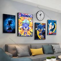 1pc Filmplakat gute Qualität druckt Vintage Zimmer Home Cafe Überschall-S-Sonic-Spiel klassisches Dekor ästhetische Kunst Wandmalerei