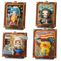 Set di blocchi di pittura a olio di fama mondiale Assemblaggio creativo fai-da-te Ornamenti per pittura appesa Giocattoli Regali per adulti e bambini