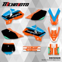 MCHMFG Vollgrafik-Aufkleber, individuelles Nummernnamen-Aufkleber-Set für KTM SX50 SX50 2002 2003 2004 2005 2006 2007 2008